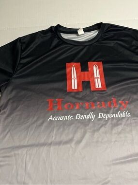 Hornady Logo Graphic Tee - Black & Gray with Red Accent